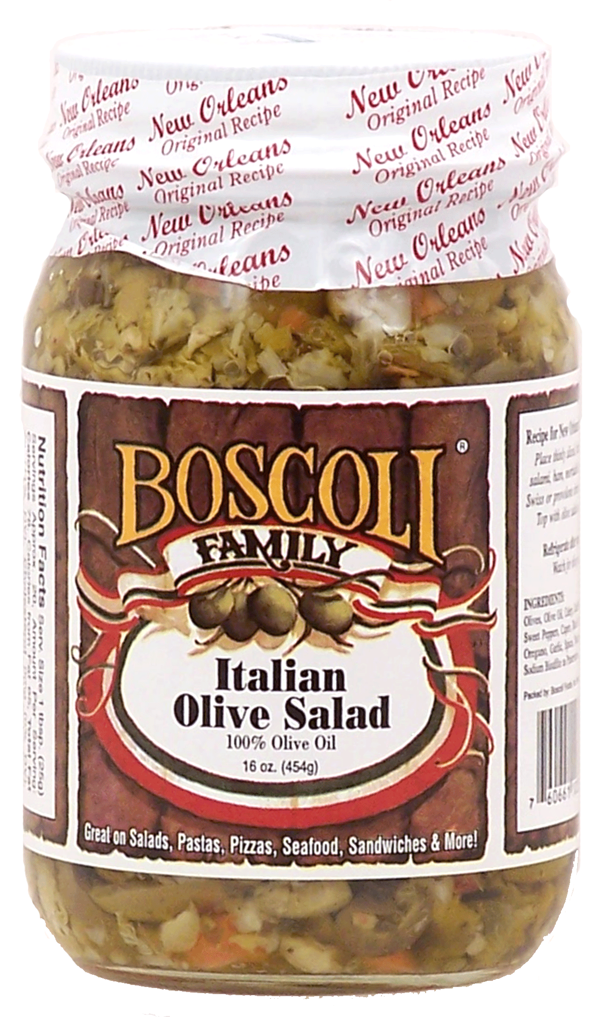 Boscoli Family italian olive salad, 100% olive oil Full-Size Picture